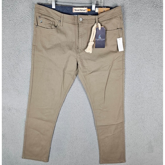 Tailor Vintage Pants Mens 38x32 Canaan Slim Fit Comfort Stretch BH3175 - Picture 1 of 13